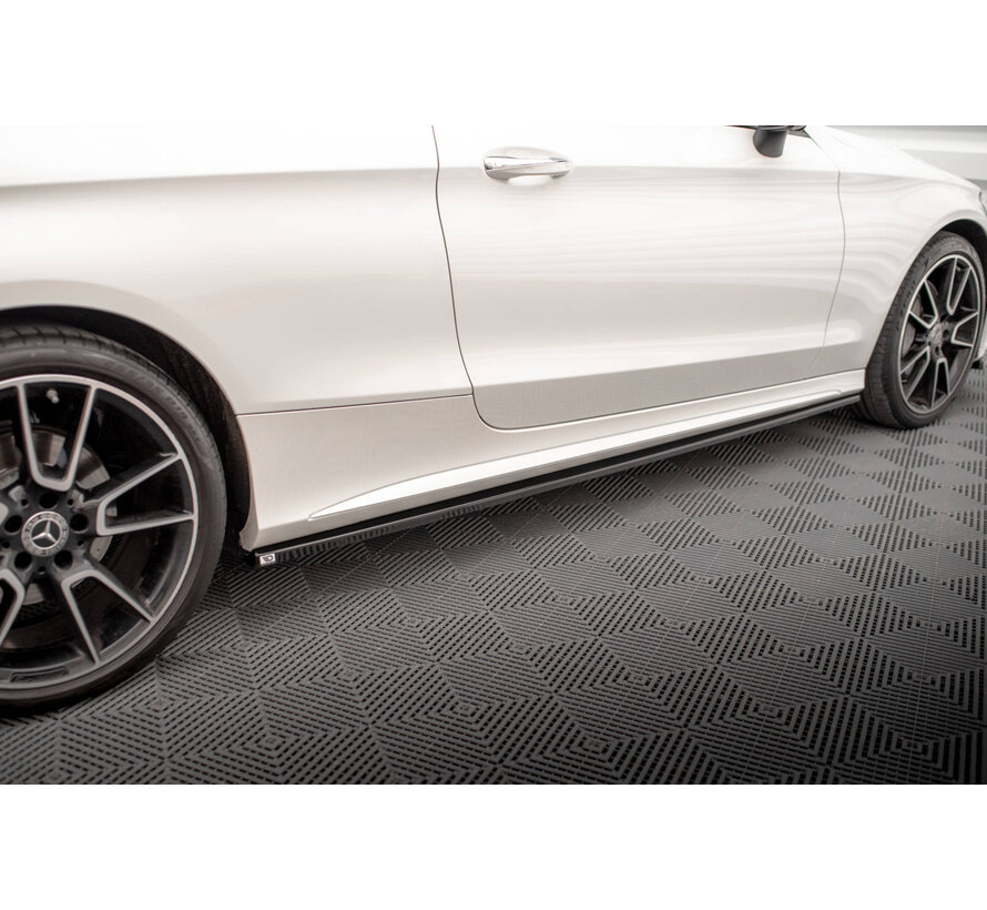 Maxton Design Side Skirts Diffusers Mercedes-Benz C Coupe AMG-Line C205 Facelift