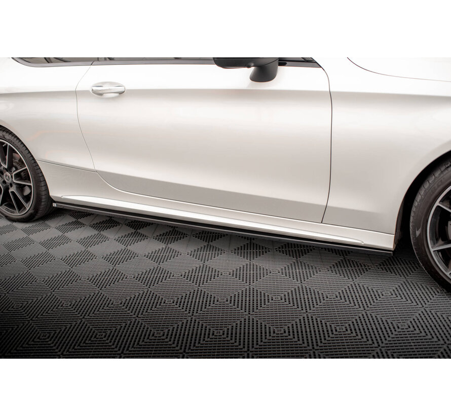 Maxton Design Side Skirts Diffusers Mercedes-Benz C Coupe AMG-Line C205 Facelift