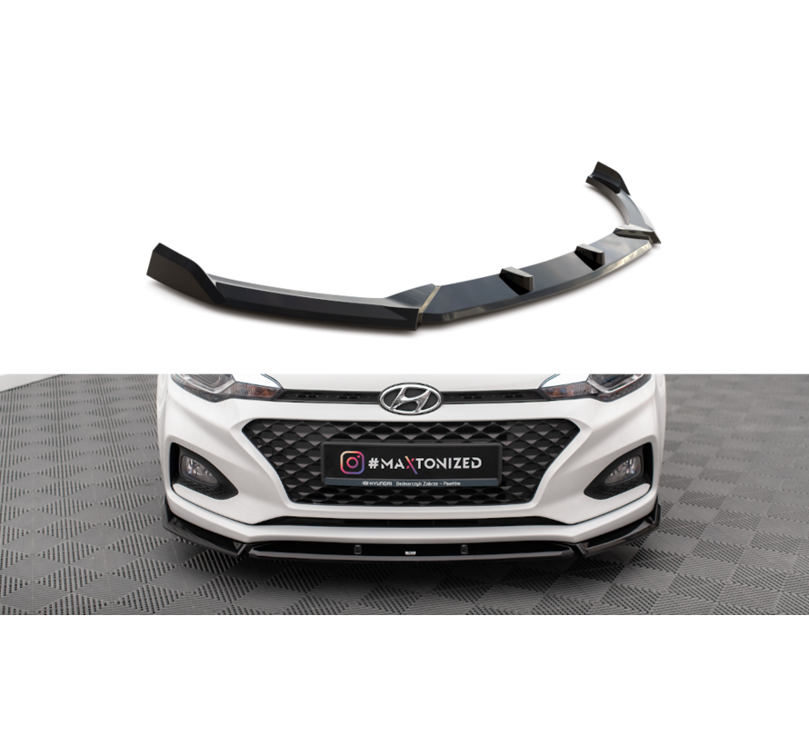 Maxton Design Front Splitter V.2 Hyundai I20 Mk2 Facelift