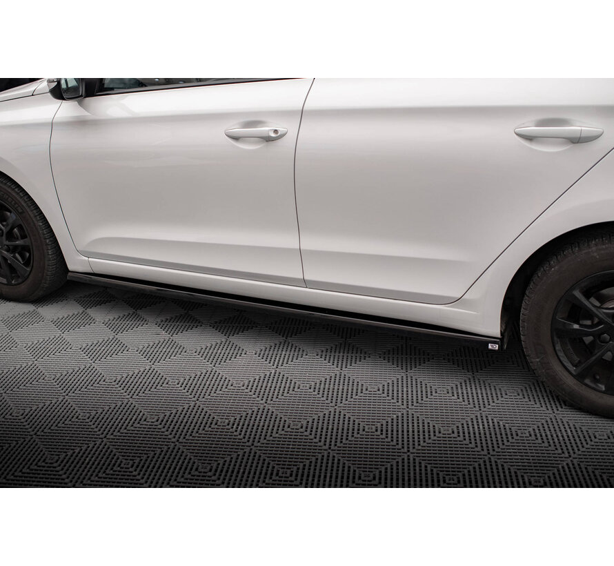 Maxton Design Side Skirts Diffusers Hyundai I20 Mk2 Facelift