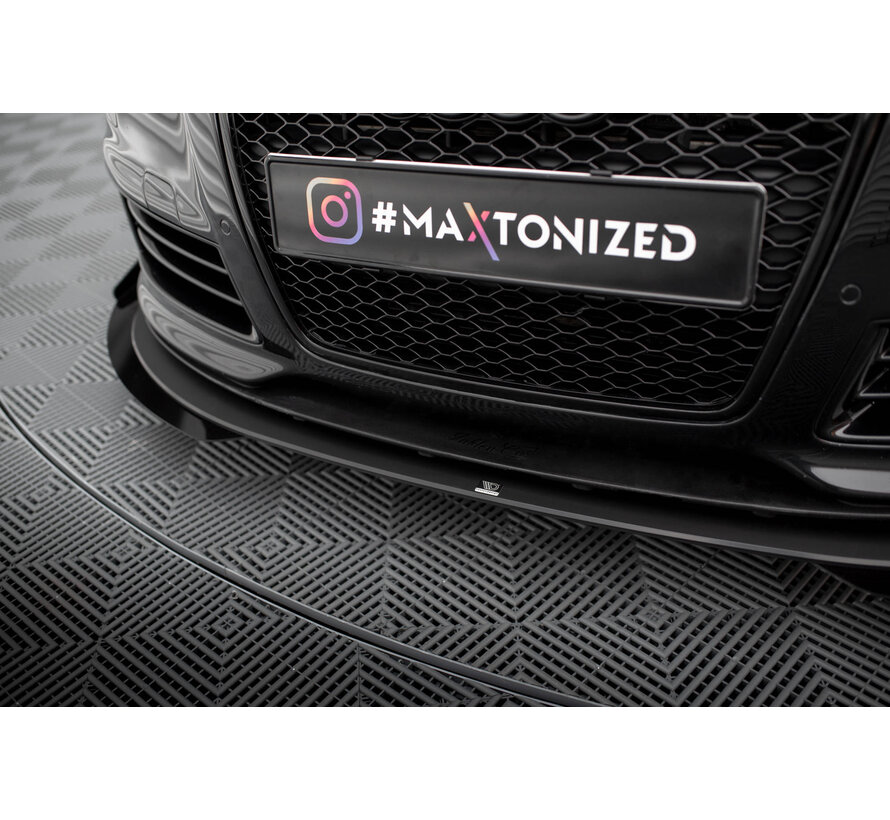 Maxton Design Street Pro Front Splitter + Flaps Audi RS6 Avant C6