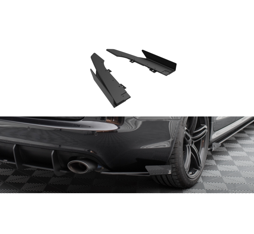 Maxton Design Street Pro Rear Side Splitters + Flaps Audi RS6 Avant C6