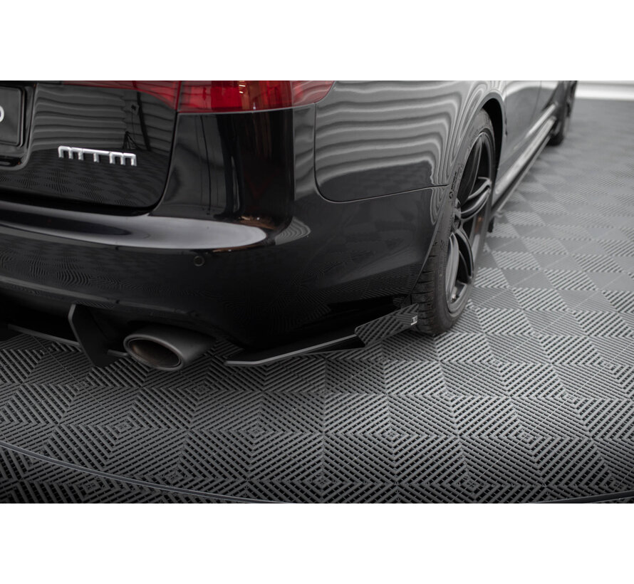 Maxton Design Street Pro Rear Side Splitters + Flaps Audi RS6 Avant C6