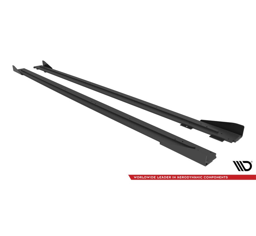 Maxton Design Street Pro Side Skirts Diffusers + Flaps Audi RS6 Avant C6