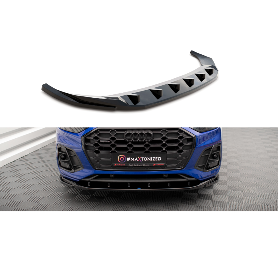 Maxton Design Front Splitter V.2 Audi SQ5 / Q5 S-Line SUV / Sportback Mk2 Facelift