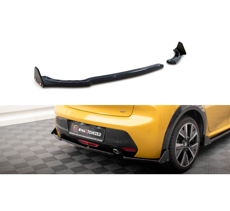 Maxton Design Rear Side Splitters V.1 + Flaps Peugeot 208 GT Mk2