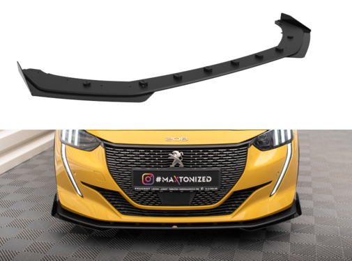 Maxton Design Maxton Design Street Pro Front Splitter + Flaps Peugeot 208 GT Mk2