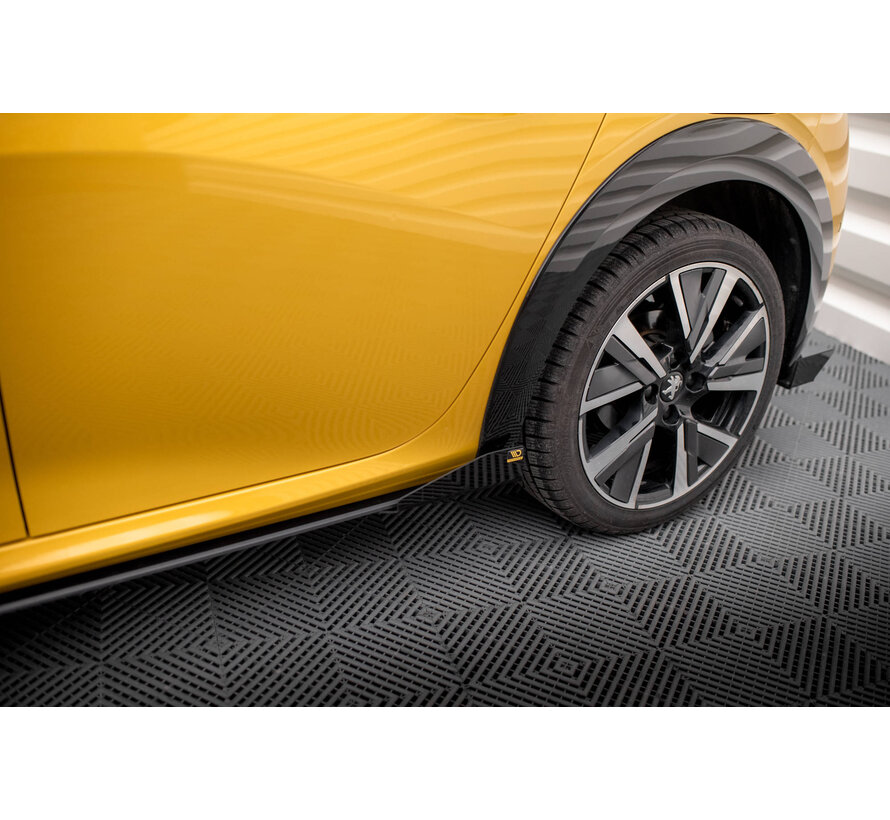 Maxton Design Street Pro Side Skirts Diffusers + Flaps Peugeot 208 GT Mk2