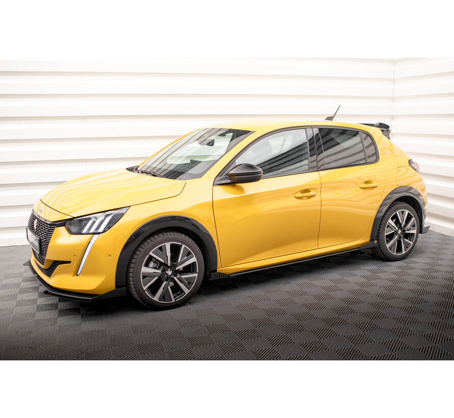 Maxton Design Street Pro Side Skirts Diffusers + Flaps Peugeot 208 GT Mk2
