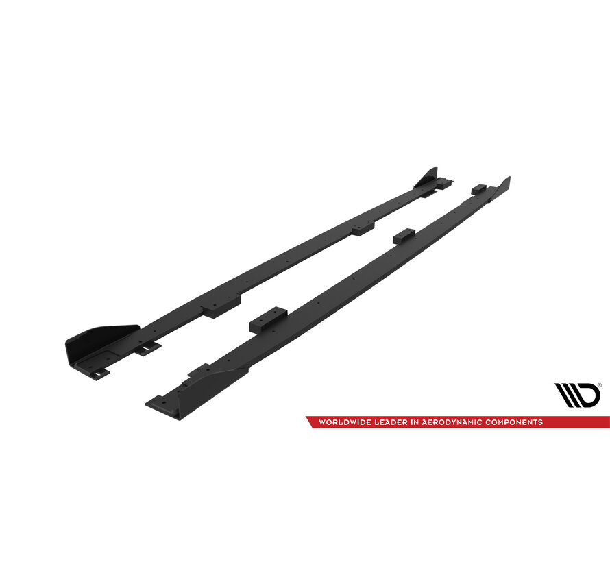Maxton Design Street Pro Side Skirts Diffusers + Flaps Peugeot 208 GT Mk2