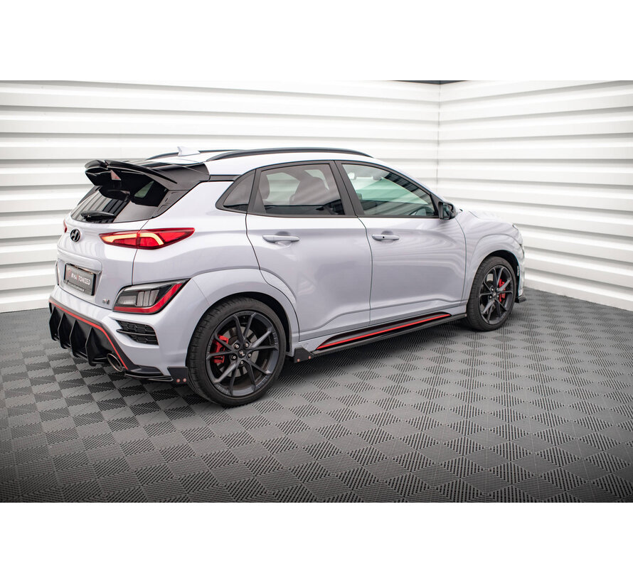 Maxton Design Side Skirts Diffusers V.1 + Flaps Hyundai Kona N Mk1