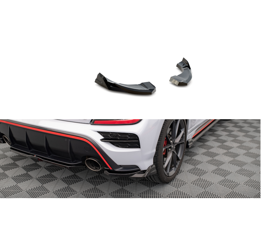 Maxton Design Rear Side Splitters V.2 Hyundai Kona Mk1