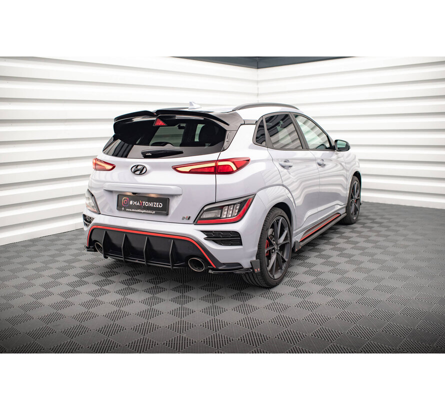 Maxton Design Rear Side Splitters V.1 + Flaps Hyundai Kona N Mk1