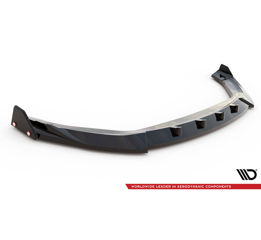 Maxton Design Front Splitter V.2 + Flaps Hyundai Kona N Mk1