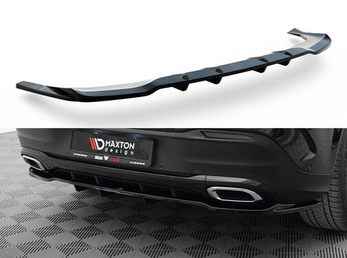 Maxton Design Maxton Design Central Rear Splitter (with vertical bars) Mercedes-Benz GLE Coupe AMG-Line C167