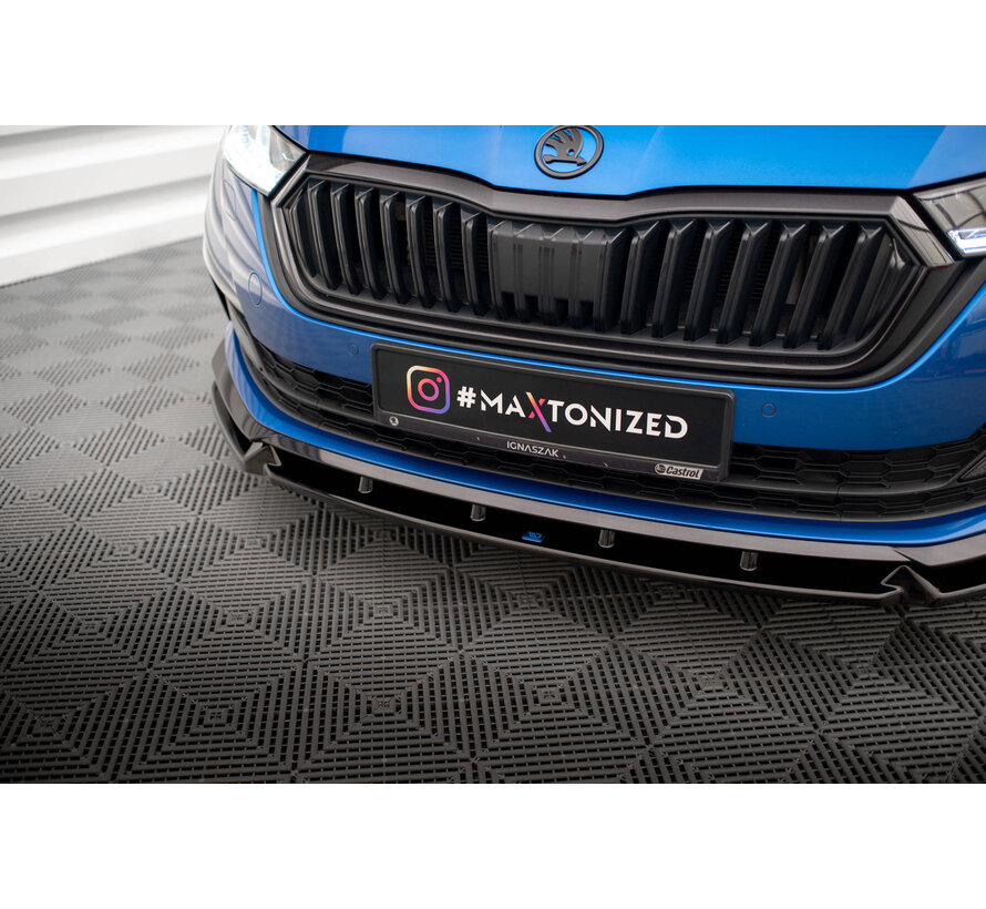 Maxton Design Front Splitter V.1 Skoda Octavia Sportline Mk4