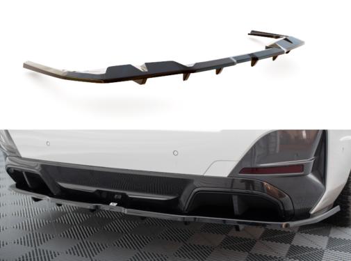 Maxton Design Maxton Design Central Rear Splitter (with vertical bars) V.1 BMW i4 M-Pack G26