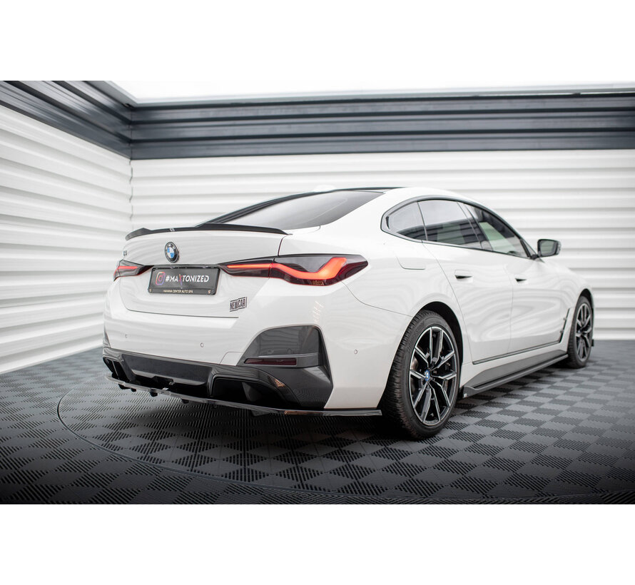Maxton Design Central Rear Splitter (with vertical bars) V.1 BMW i4 M-Pack G26