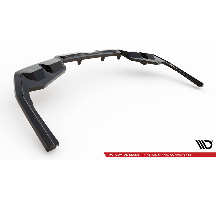 Maxton Design Central Rear Splitter (with vertical bars) V.1 BMW i4 M-Pack G26