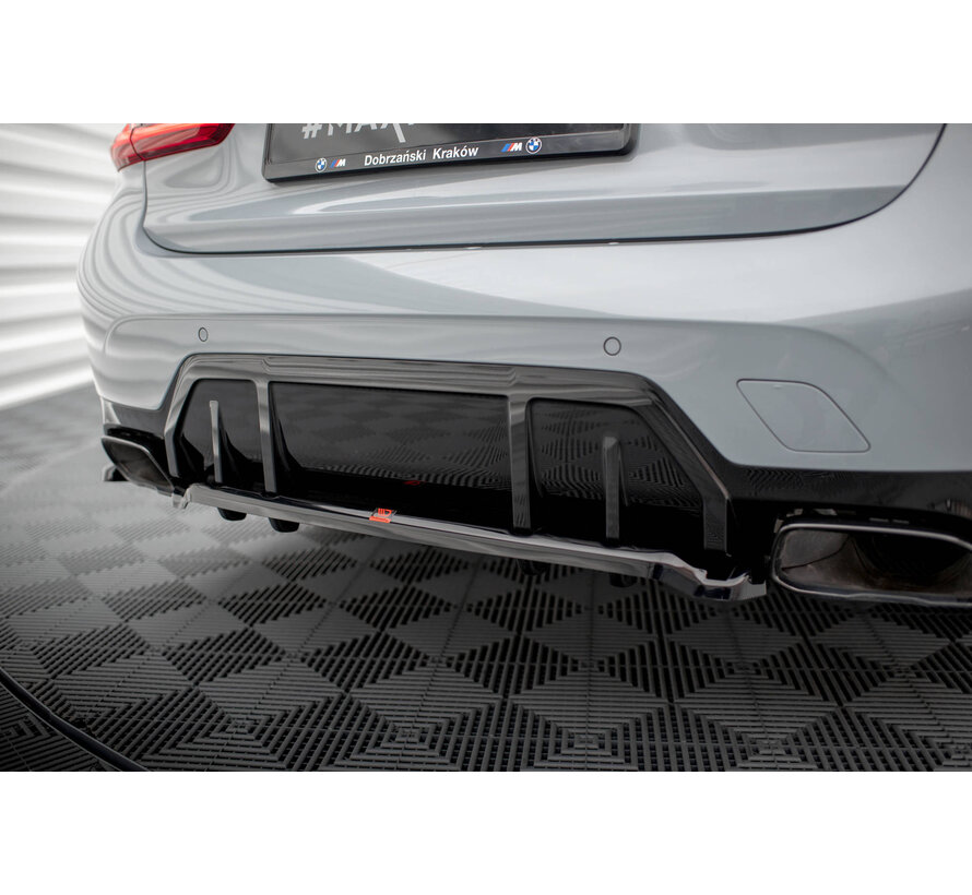 Maxton Design Central Rear Splitter (with vertical bars) V.1 BMW M340i G20 / G21 Facelift