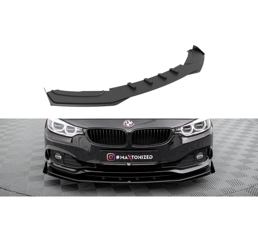 Maxton Design Street Pro Front Splitter + Flaps BMW 4 Gran Coupe F36