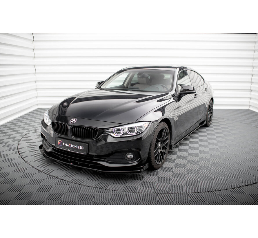 Maxton Design Street Pro Front Splitter + Flaps BMW 4 Gran Coupe F36