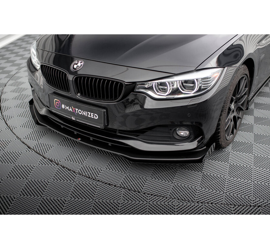 Maxton Design Street Pro Front Splitter + Flaps BMW 4 Gran Coupe F36