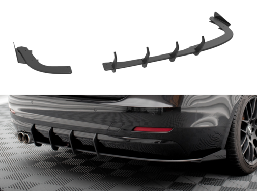 Maxton Design Maxton Design Street Pro Rear Side Splitters + Flaps BMW 4 Gran Coupe F36