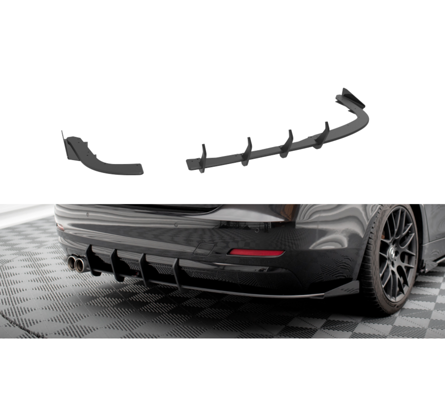 Maxton Design Street Pro Rear Side Splitters + Flaps BMW 4 Gran Coupe F36