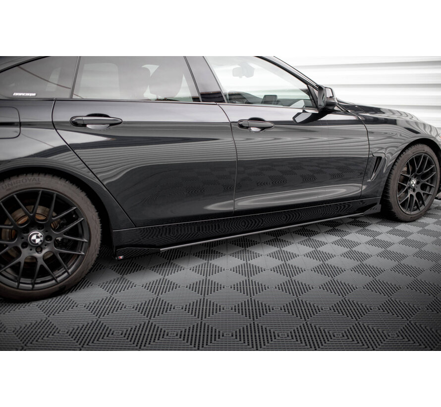 Maxton Design Street Pro Side Skirts Diffusers + Flaps BMW 4 Gran Coupe F36