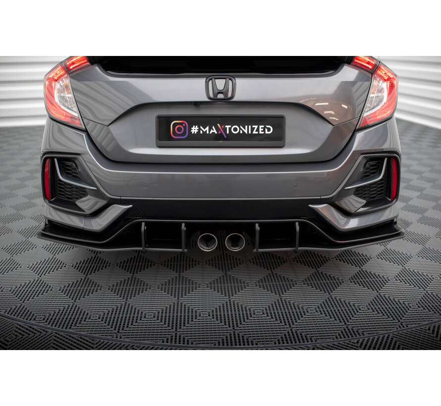 Maxton Design Street Pro Rear Side Splitters Honda Civic Sport Mk 10 Facelift
