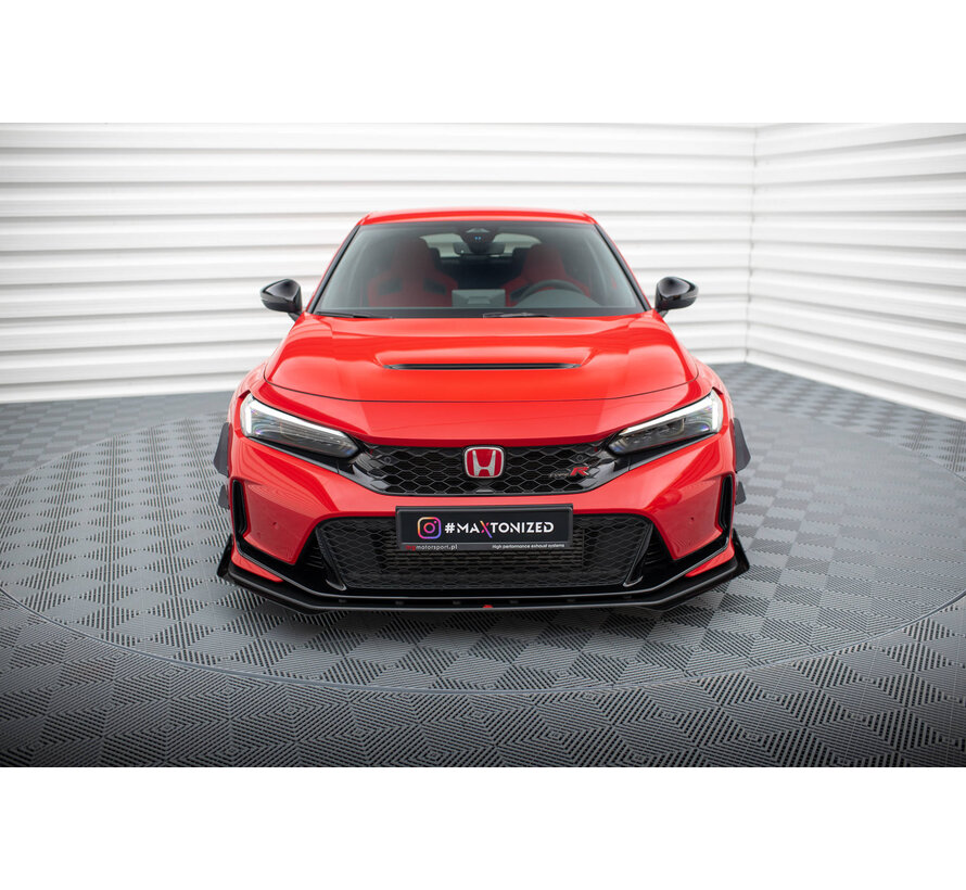 Maxton Design Street Pro Front Splitter + Flaps Honda Civic Type-R Mk 11