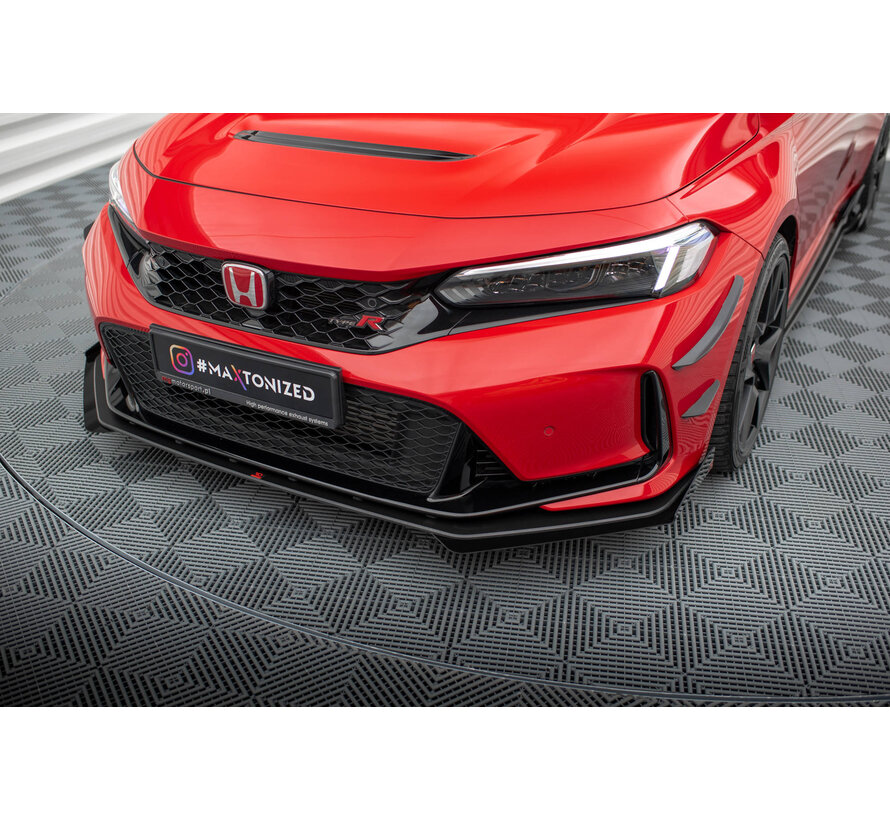 Maxton Design Street Pro Front Splitter + Flaps Honda Civic Type-R Mk 11