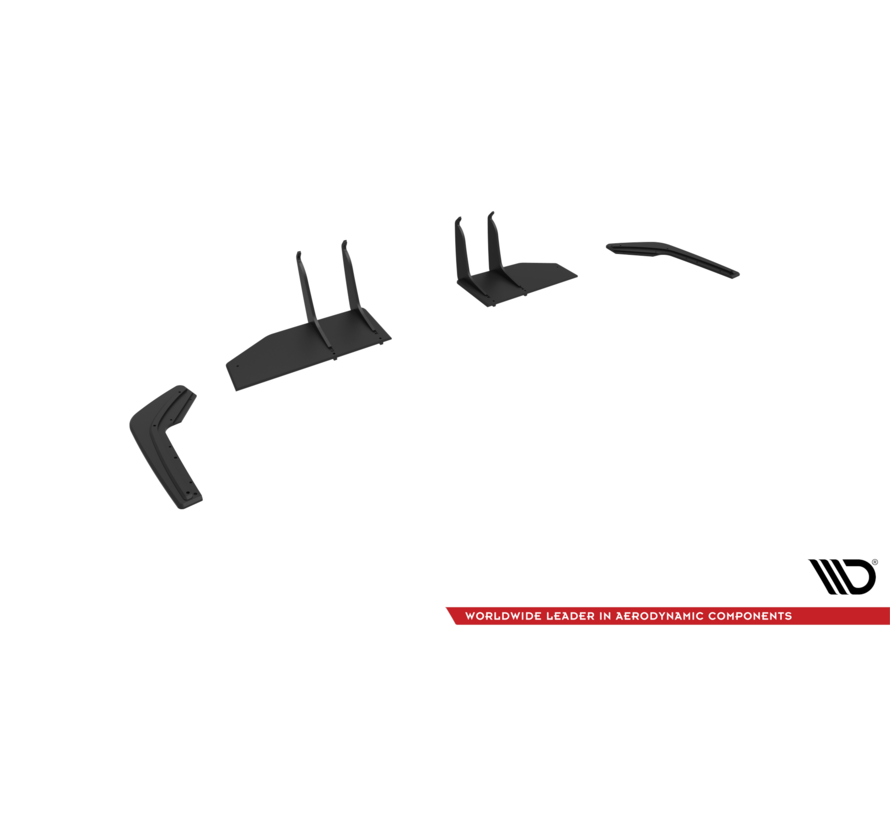 Maxton Design Street Pro Rear Side Splitters Honda Civic Type-R Mk 11