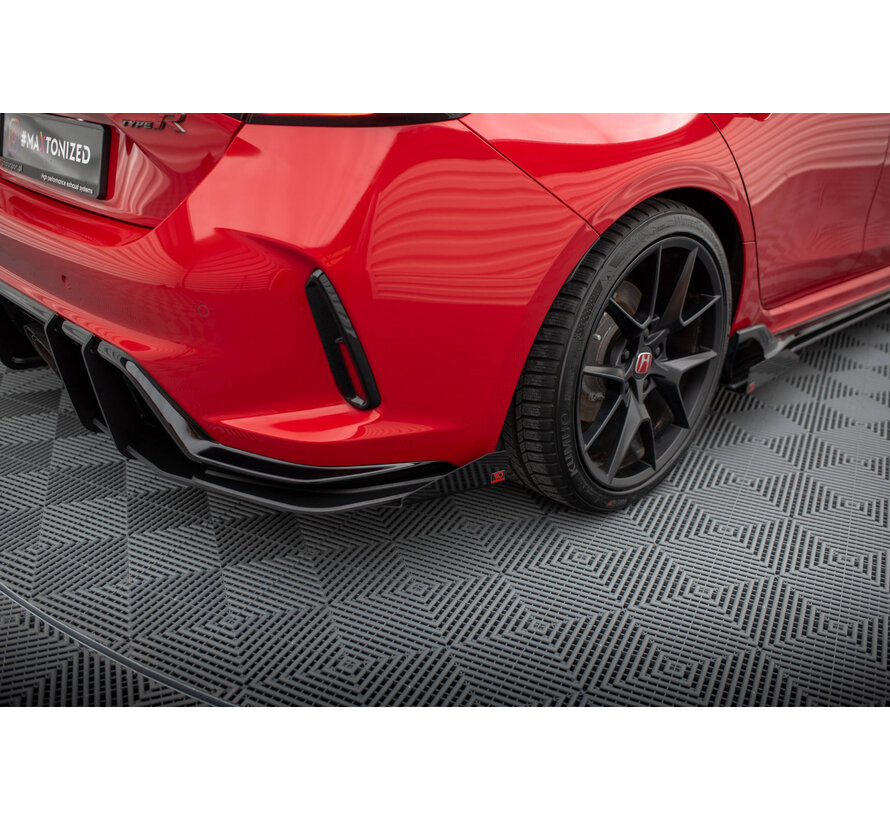 Maxton Design Street Pro Rear Side Splitters + Flaps Honda Civic Type-R Mk 11