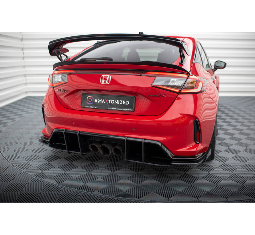 Maxton Design Street Pro Rear Side Splitters + Flaps Honda Civic Type-R Mk 11