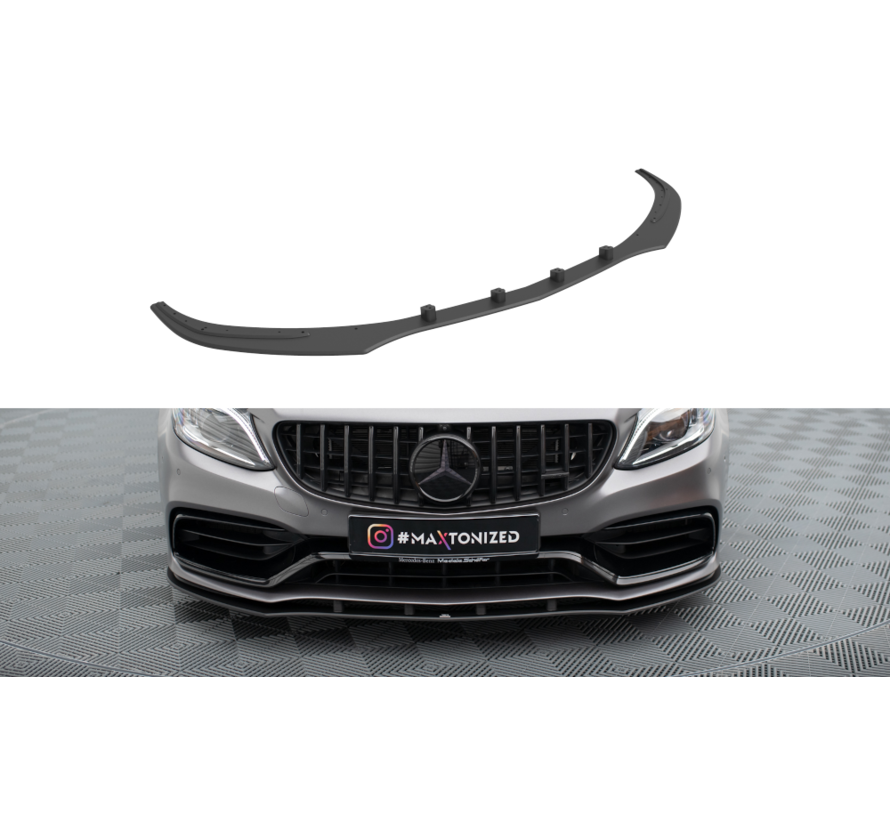 Maxton Design Street Pro Front Splitter Mercedes-AMG C63 Sedan / Estate W205 Facelift