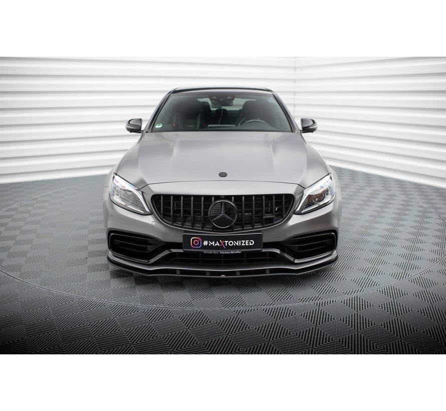 Maxton Design Street Pro Front Splitter Mercedes-AMG C63 Sedan / Estate W205 Facelift