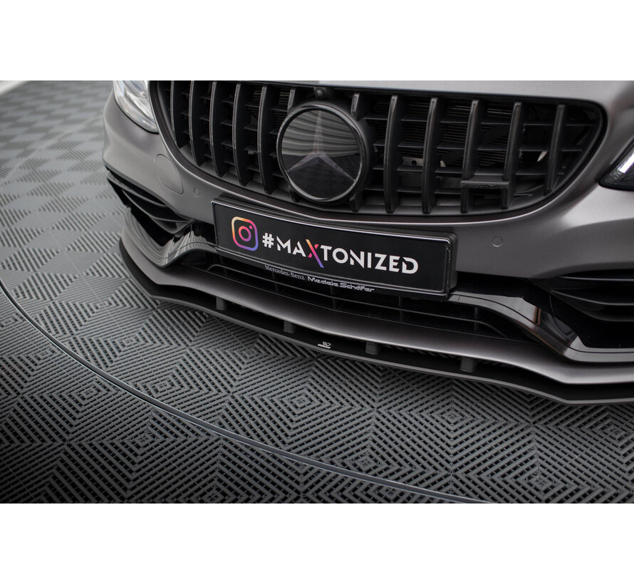 Maxton Design Street Pro Front Splitter Mercedes-AMG C63 Sedan / Estate W205 Facelift