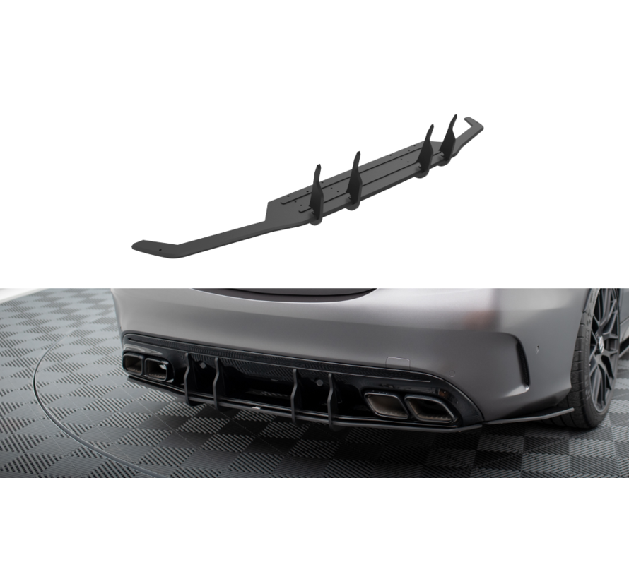 Maxton Design Street Pro Rear Diffuser Mercedes-AMG C63 Sedan / Estate W205 Facelift