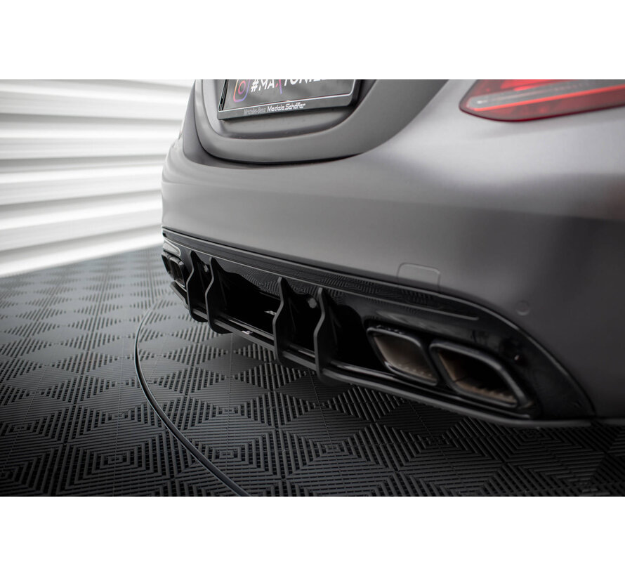 Maxton Design Street Pro Rear Diffuser Mercedes-AMG C63 Sedan / Estate W205 Facelift