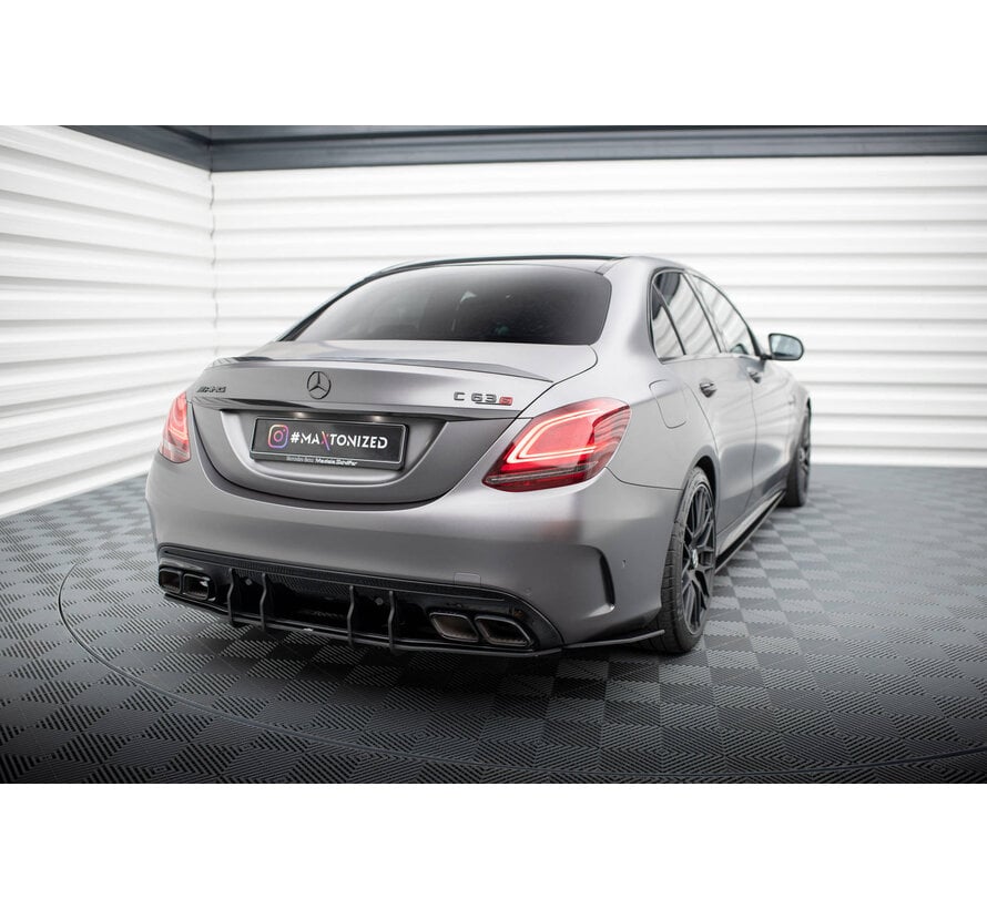 Maxton Design Street Pro Rear Diffuser Mercedes-AMG C63 Sedan / Estate W205 Facelift