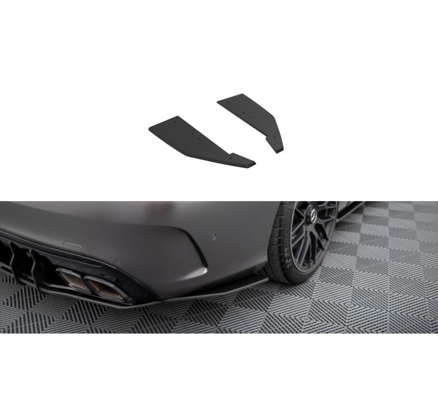 Maxton Design Street Pro Rear Side Splitters Mercedes-AMG C63 Sedan / Estate W205 Facelift