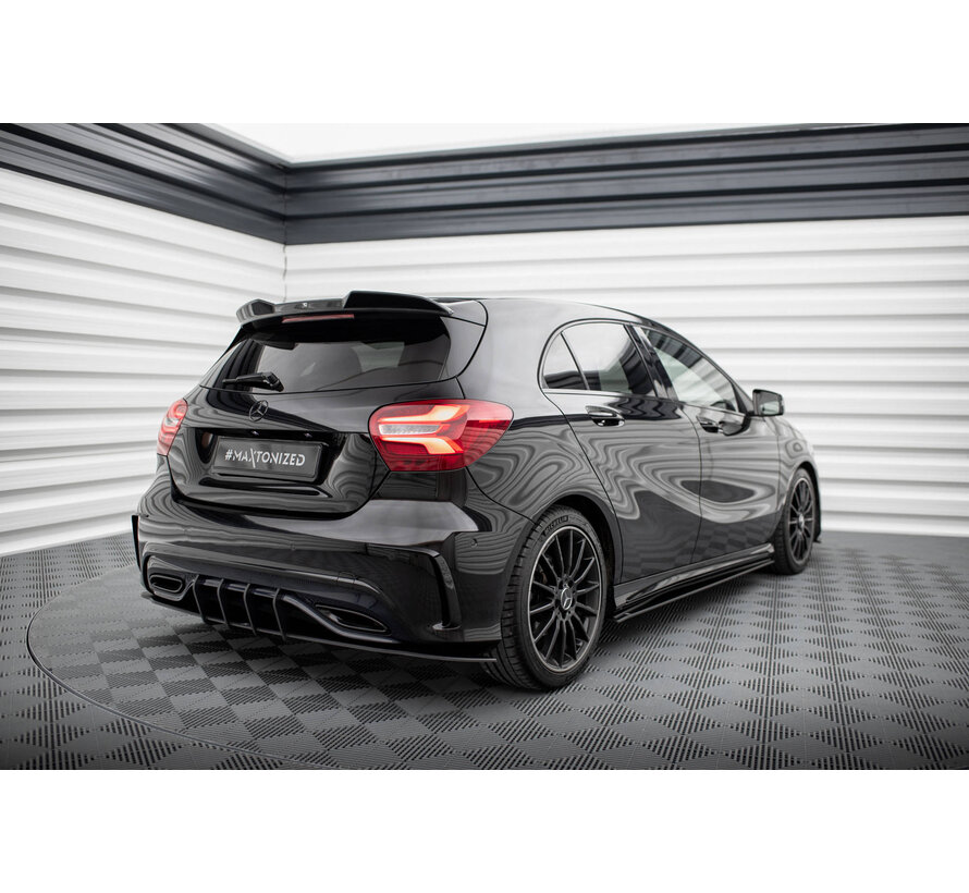 Maxton Design Street Pro Rear Diffuser Mercedes-Benz A AMG-Line W176 Facelift