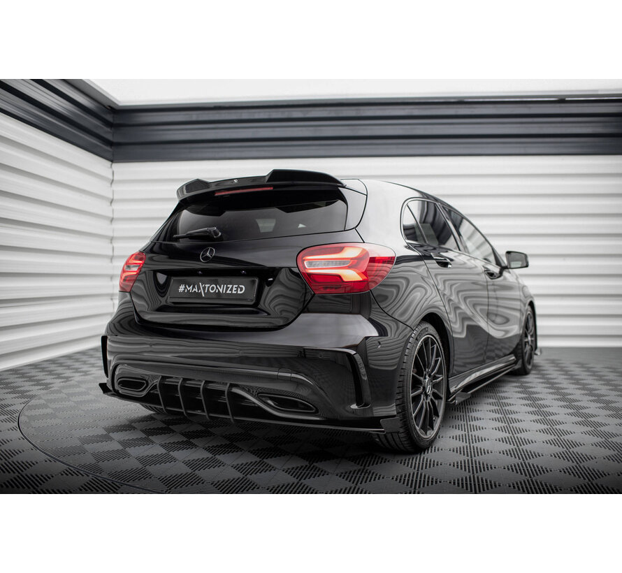 Maxton Design Street Pro Rear Side Splitters + Flaps Mercedes-Benz A AMG-Line W176 Facelift