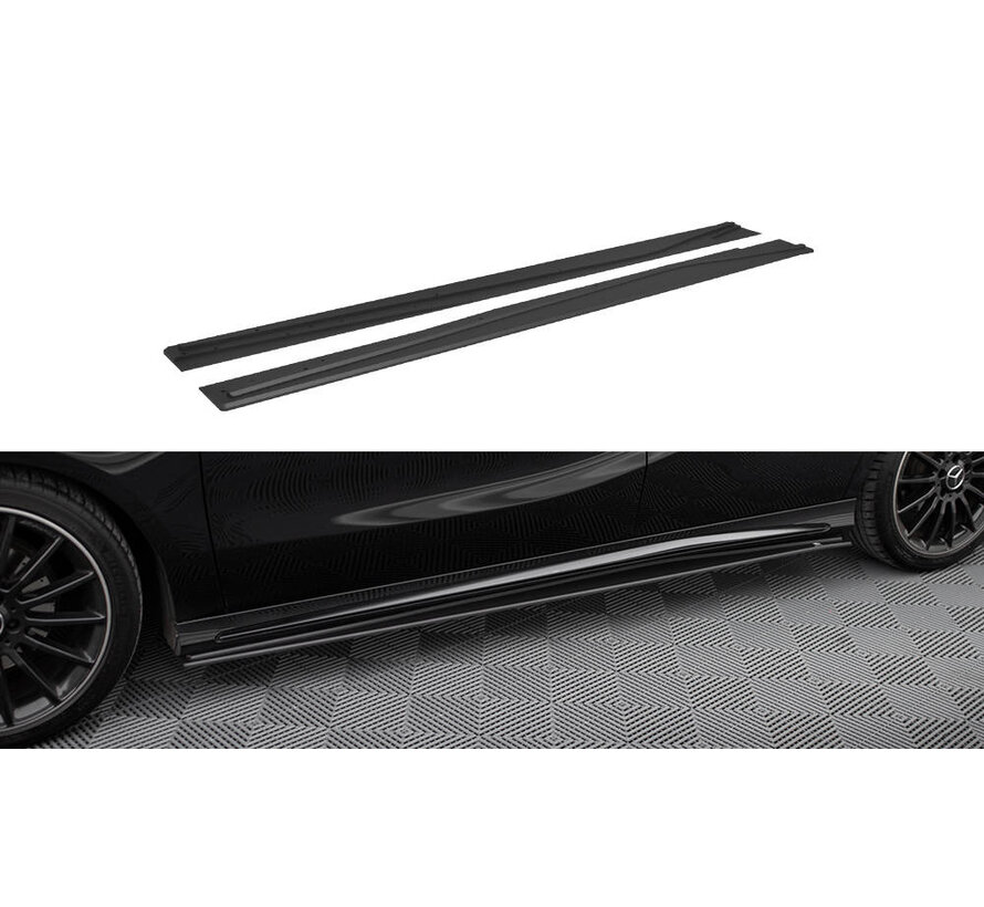 Maxton Design Street Pro Side Skirts Diffusers Mercedes-Benz A AMG-Line W176 Facelift