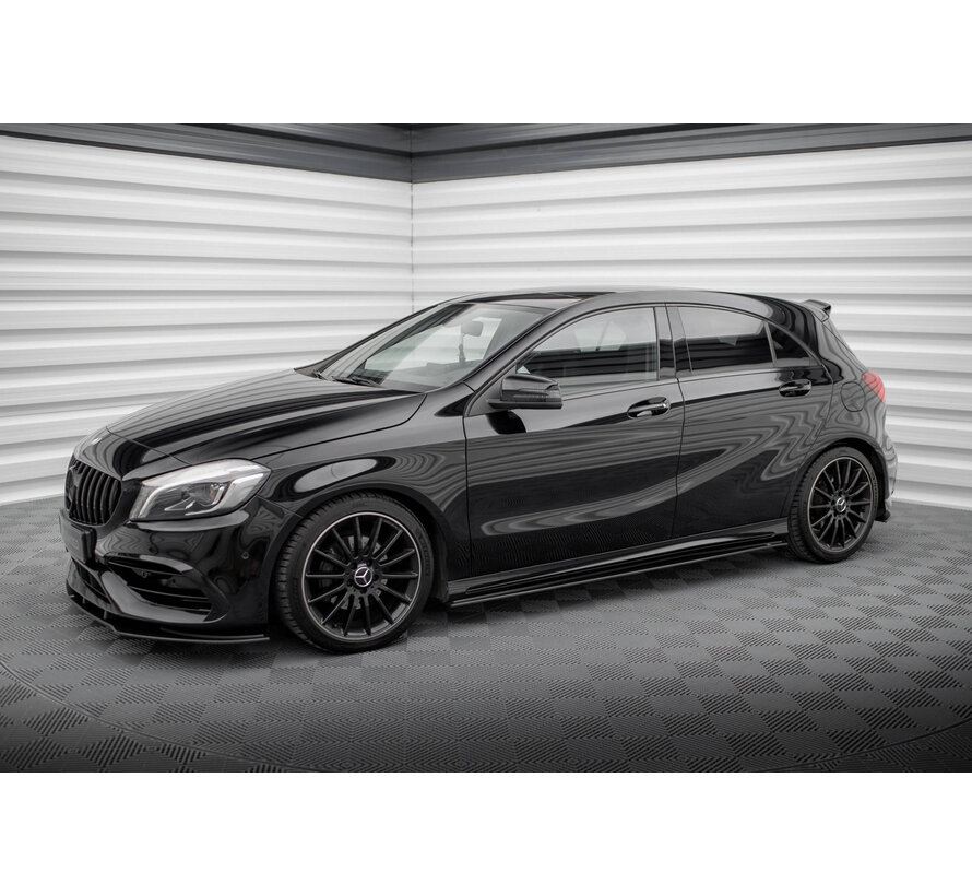 Maxton Design Street Pro Side Skirts Diffusers Mercedes-Benz A AMG-Line W176 Facelift