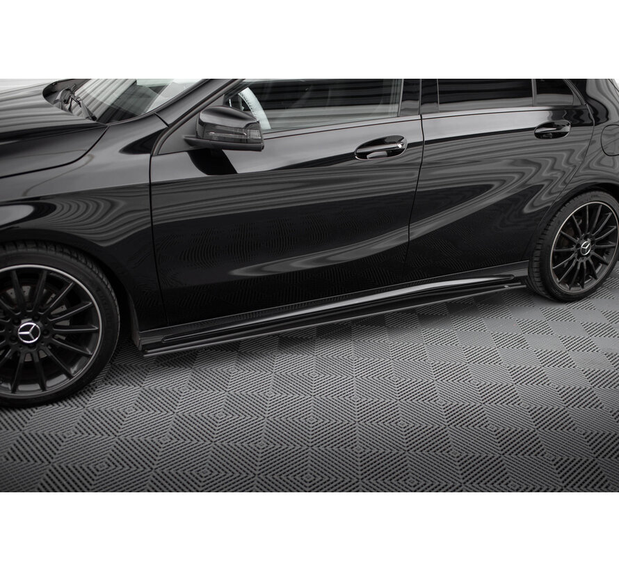 Maxton Design Street Pro Side Skirts Diffusers Mercedes-Benz A AMG-Line W176 Facelift