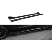 Maxton Design Maxton Design Street Pro Side Skirts Diffusers + Flaps Mercedes-Benz A AMG-Line W176 Facelift