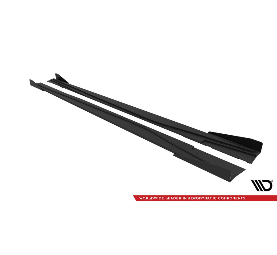 Maxton Design Street Pro Side Skirts Diffusers + Flaps Mercedes-Benz A AMG-Line W176 Facelift